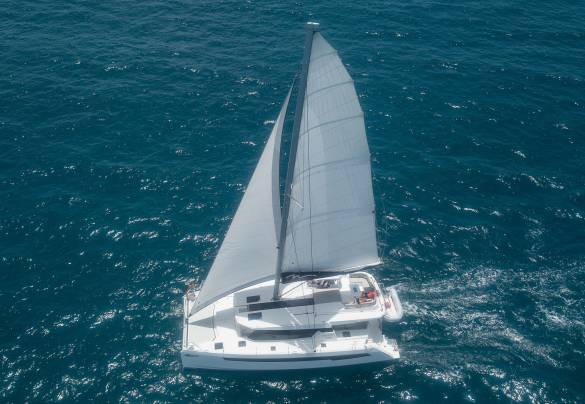 Moorings 5000 sailing