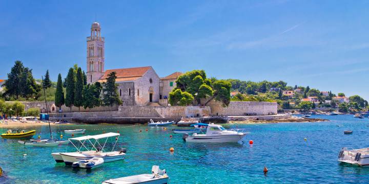 Harbour at Agana, Croatia.