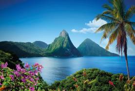 Landschaft in St. Lucia