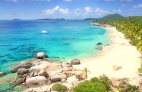 beach in the British Virgin Islands