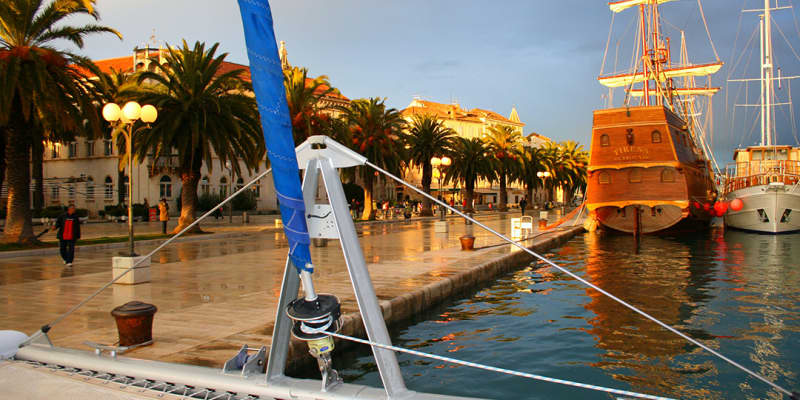 Dock in Trogir, Croatia