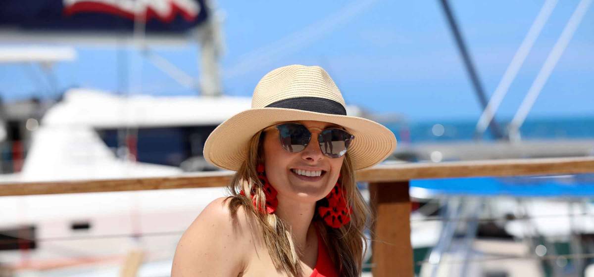 Moorings guest on yacht