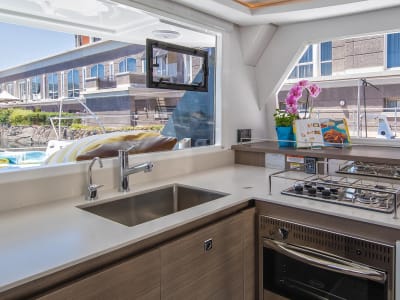 De l’eau potable à volonté sur nos catamarans !